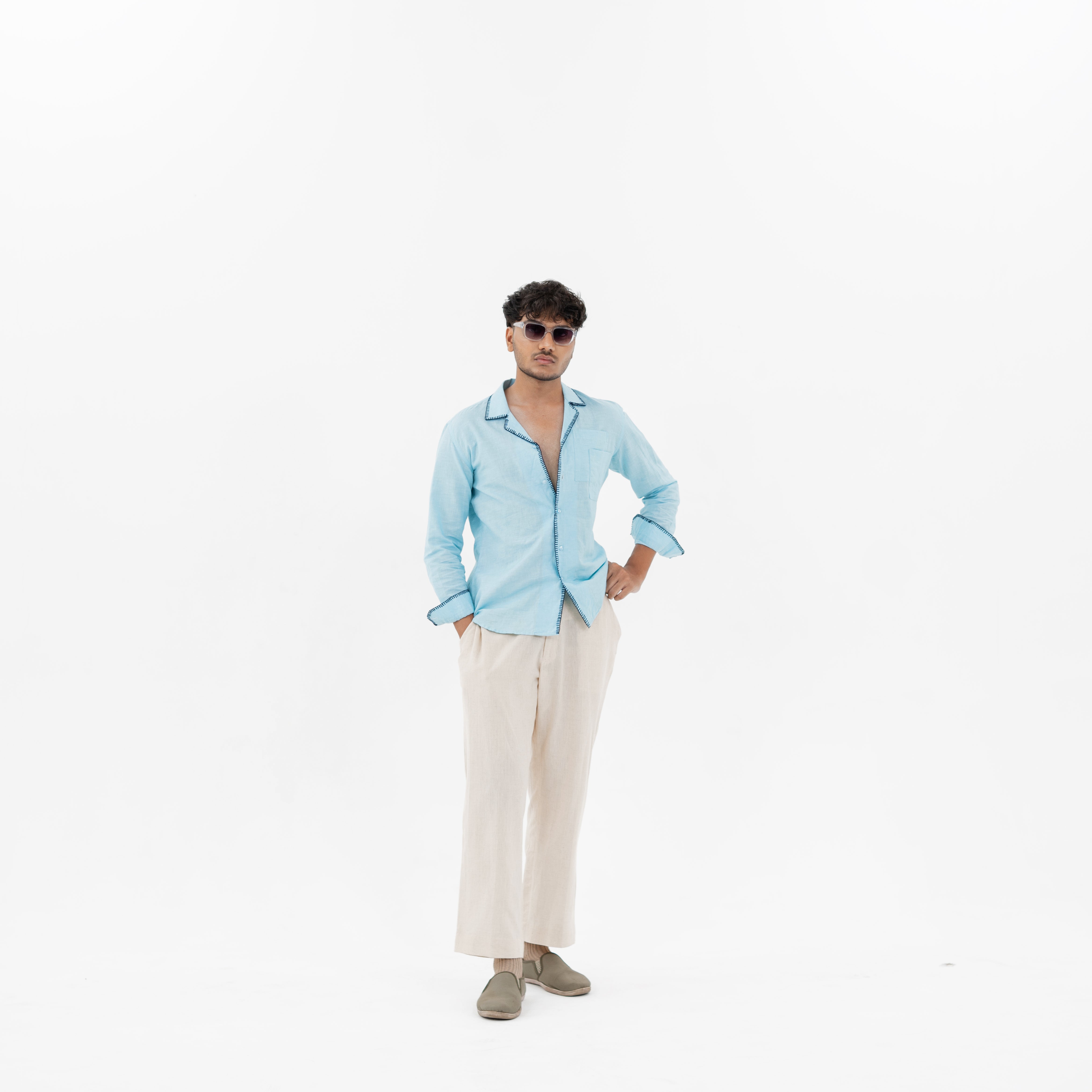 WC – SB – Leisure Fit Handwork Linen Shirt
