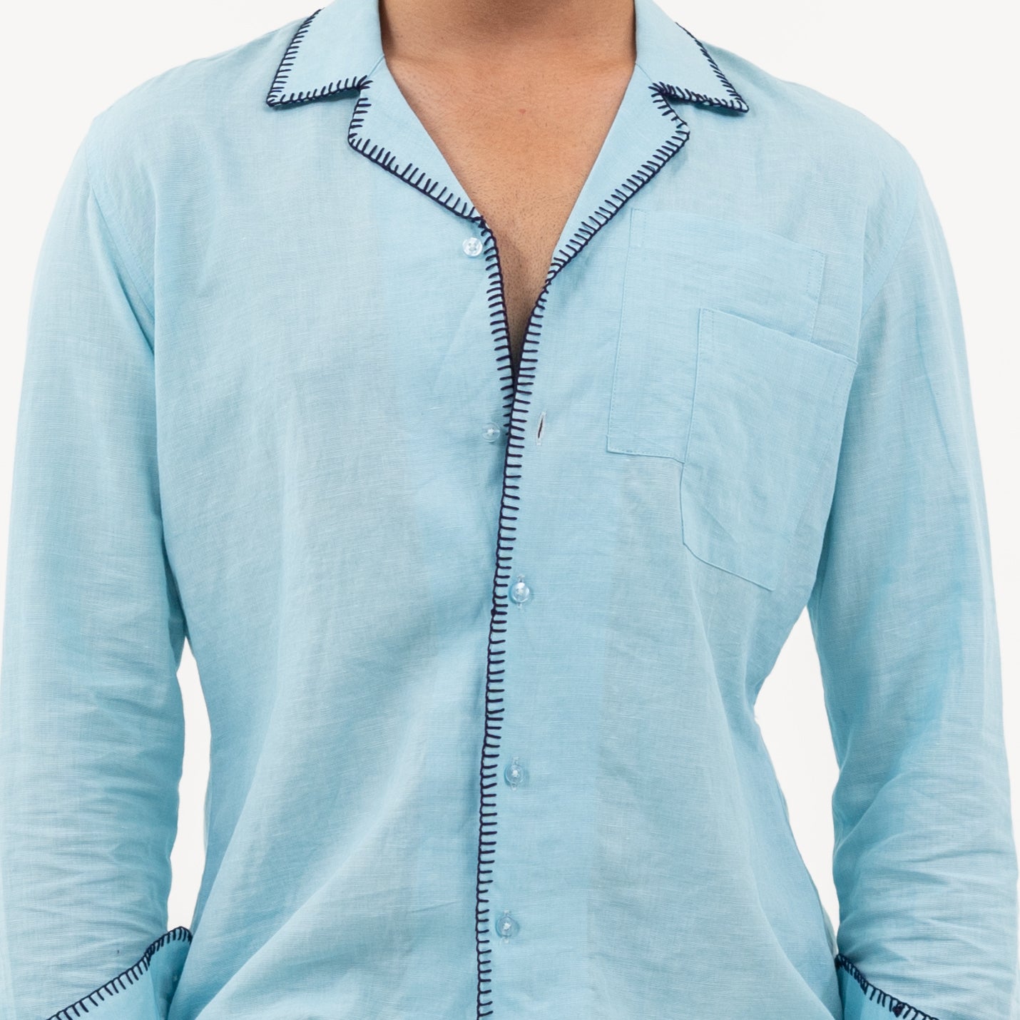 WC – SB – Leisure Fit Handwork Linen Shirt