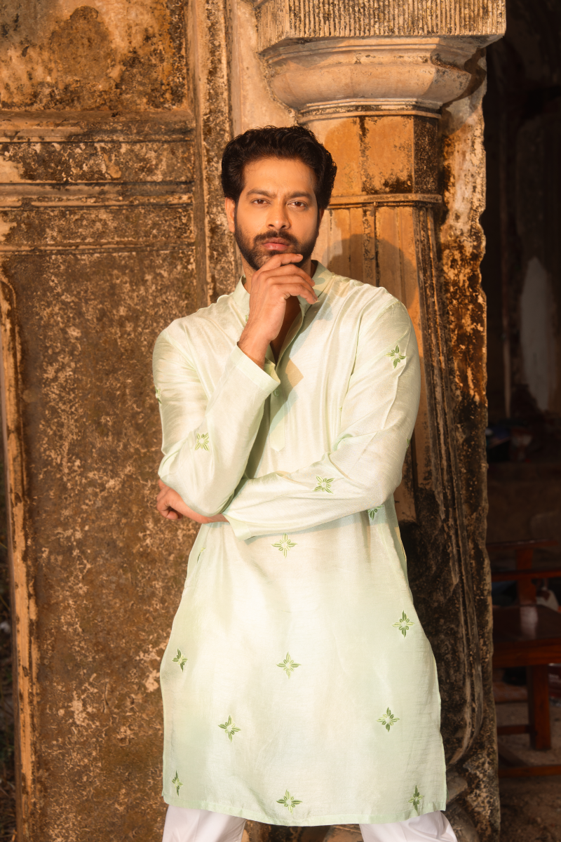 Śora – Mist Green Kurta Set