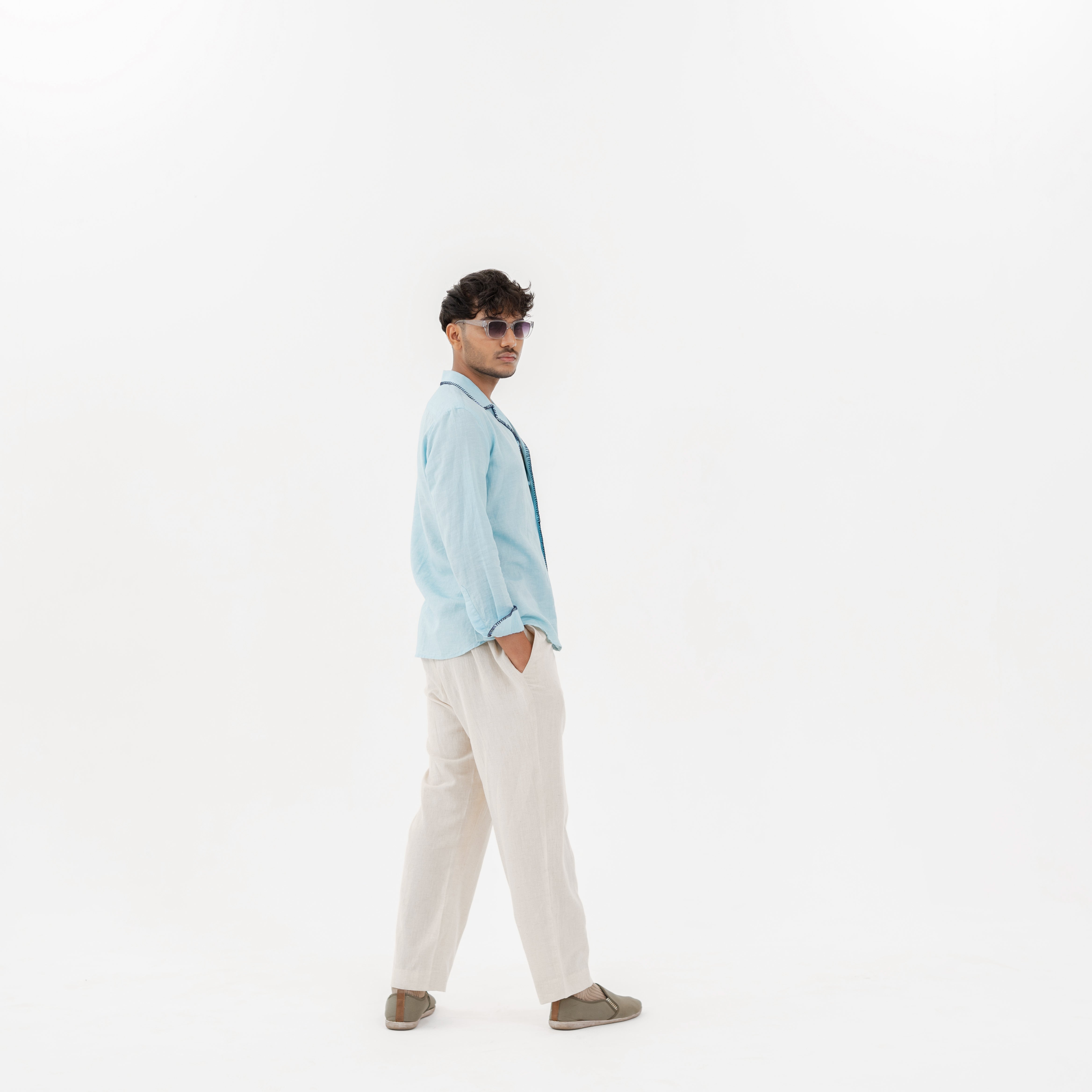 WC – SB – Leisure Fit Handwork Linen Shirt