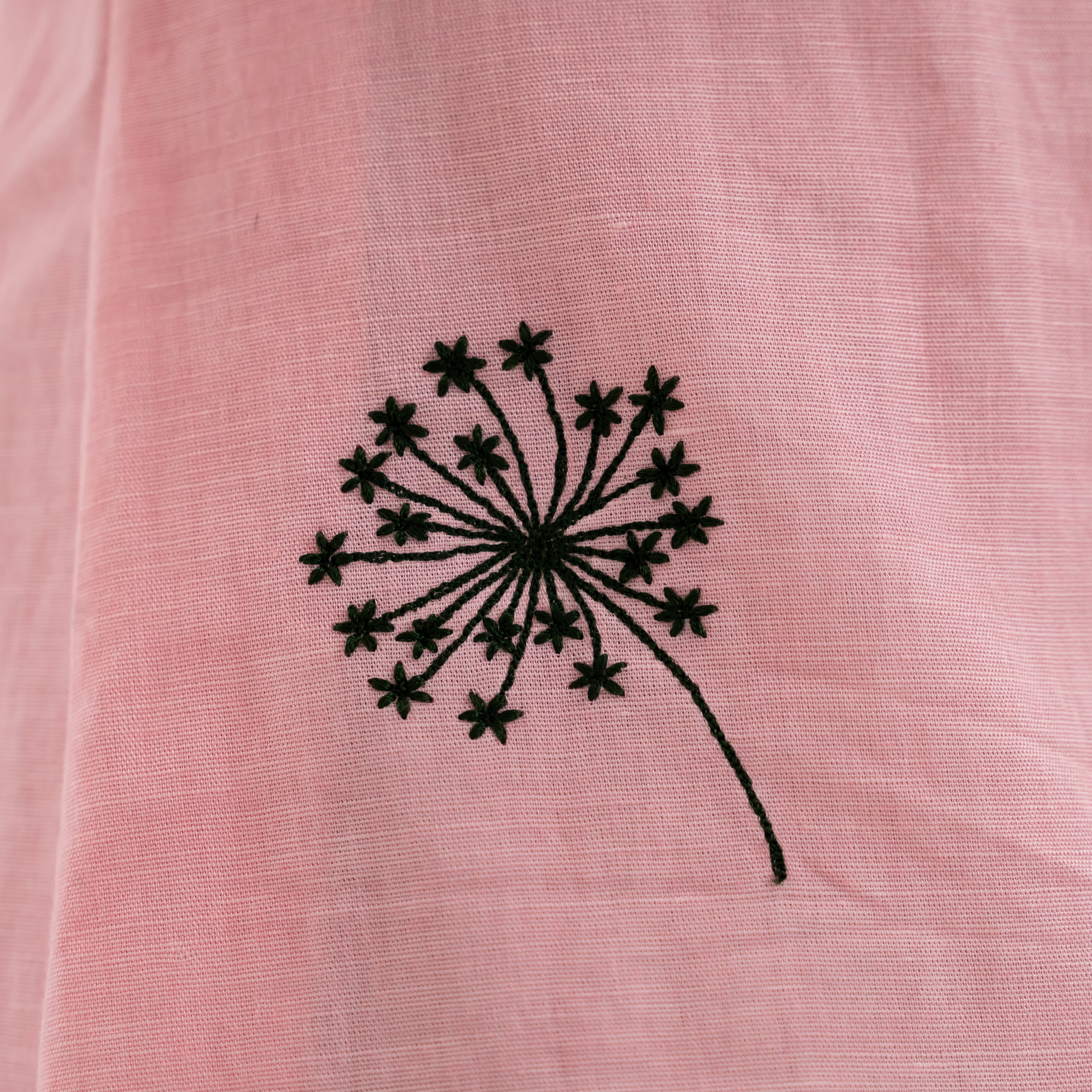 Women's breathable embroidered long shirt ethnic style
