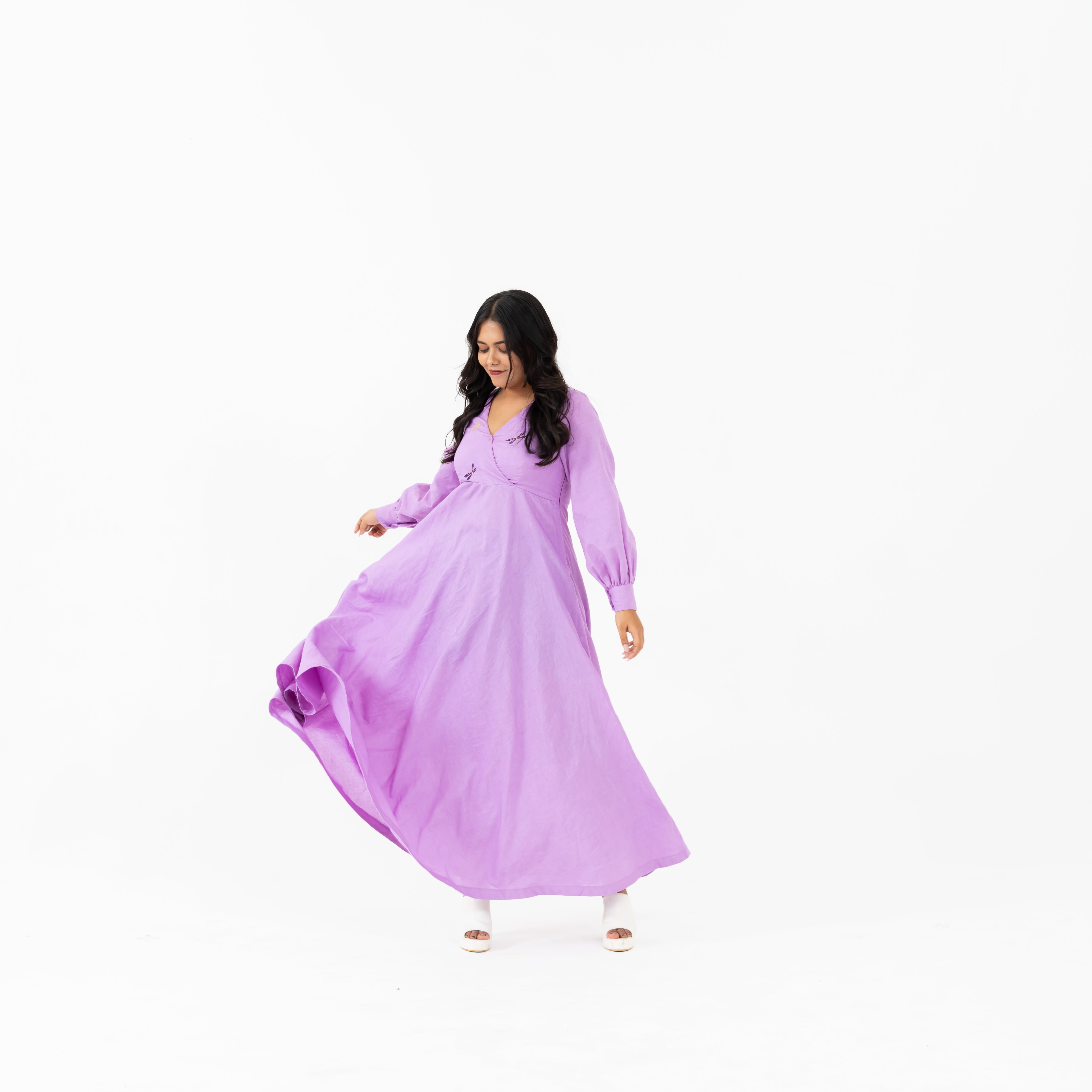 WC – LA – Full Length Embroidered Dress