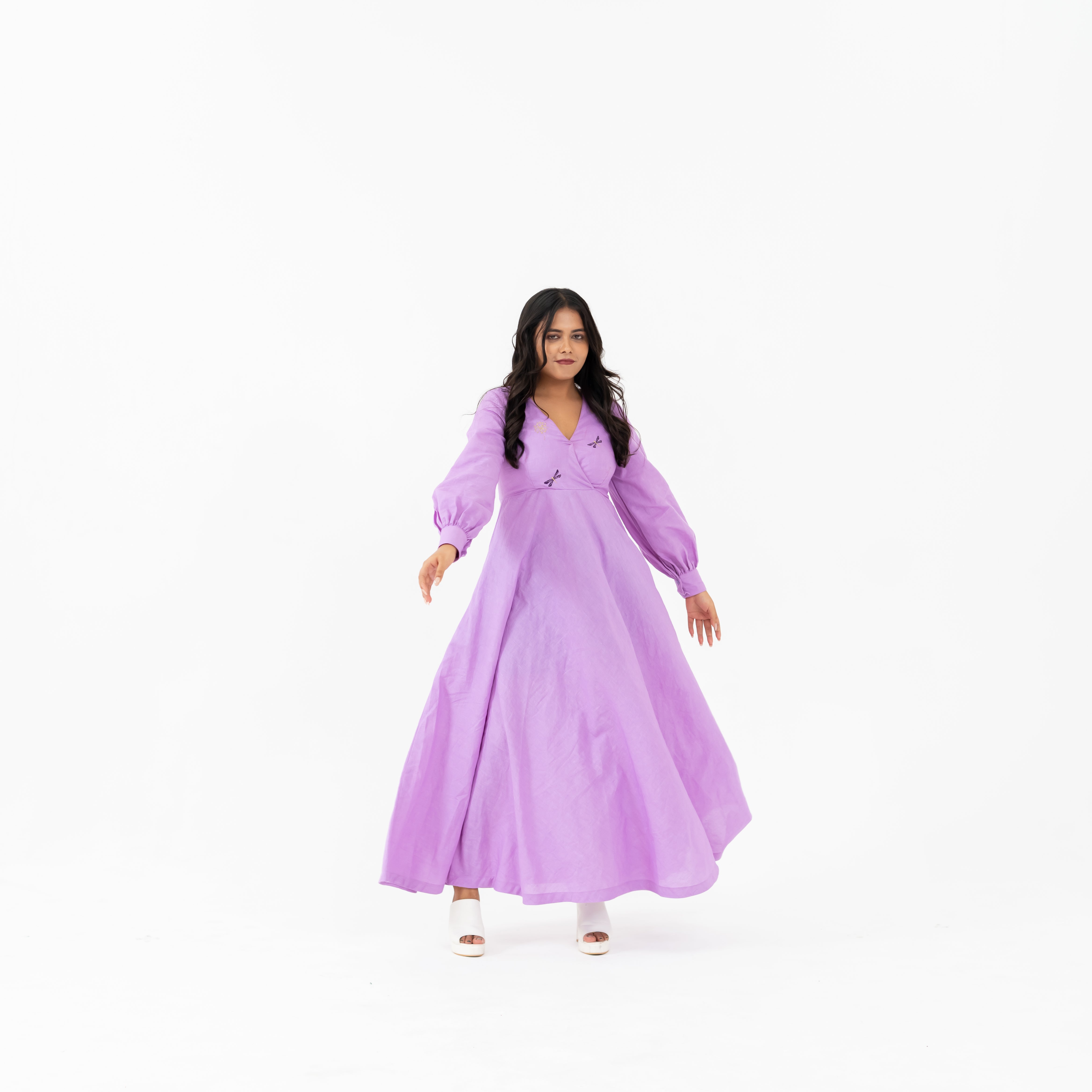 WC – LA – Full Length Embroidered Dress